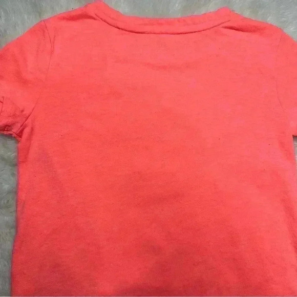 GAP T-Shirt Orangish-Pink / White  Tie Waist Size Small - Picture 12 of 16